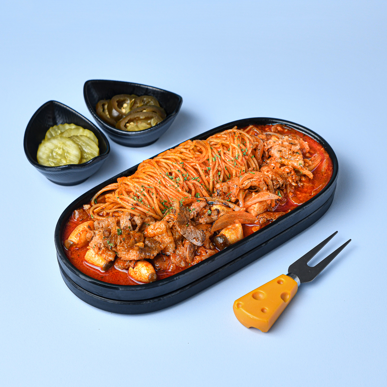 우삼겹 짬뽕 파스타