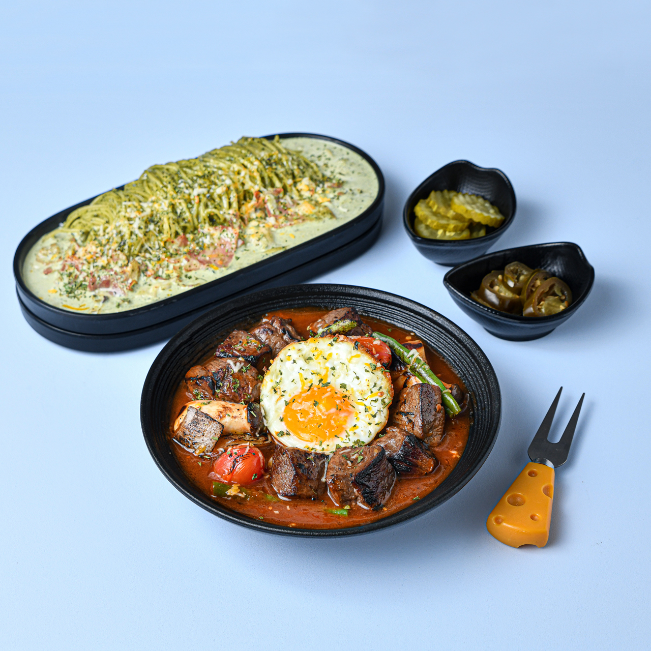 찹스테이크 + 메인 메뉴 + 음료